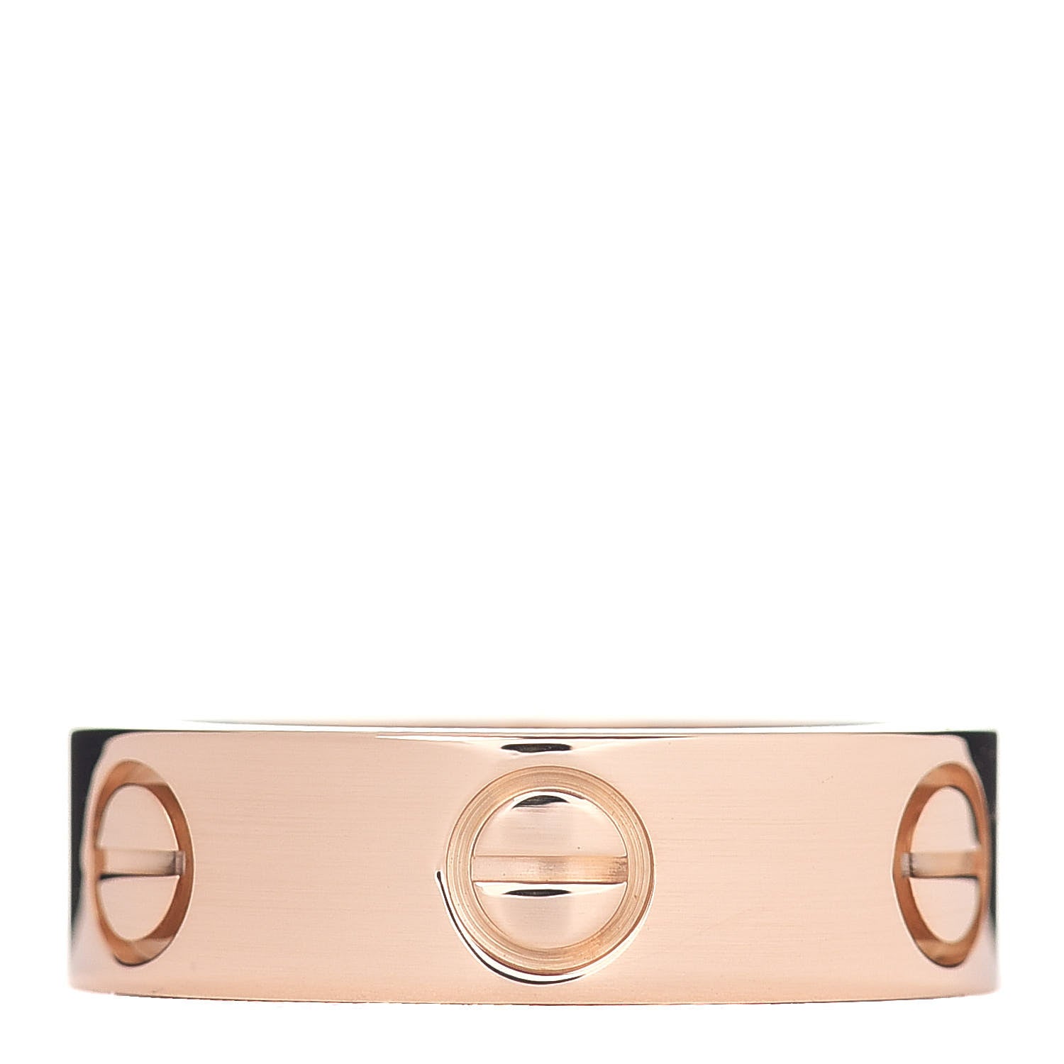 Cartier 18K Pink Gold Pink Sapphire 5.5mm LOVE Ring 48 4.5 3 of 4