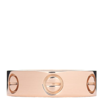 Cartier 18K Pink Gold Pink Sapphire 5.5mm LOVE Ring 48 4.5 3 of 4