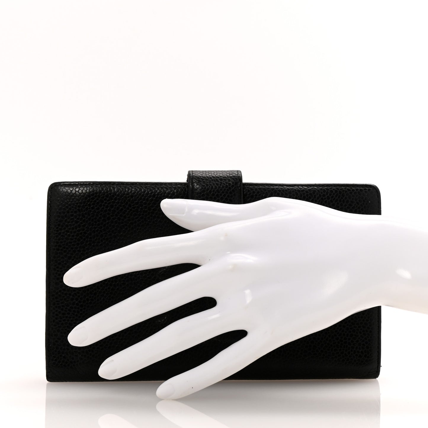 Caviar Timeless CC French Wallet Black