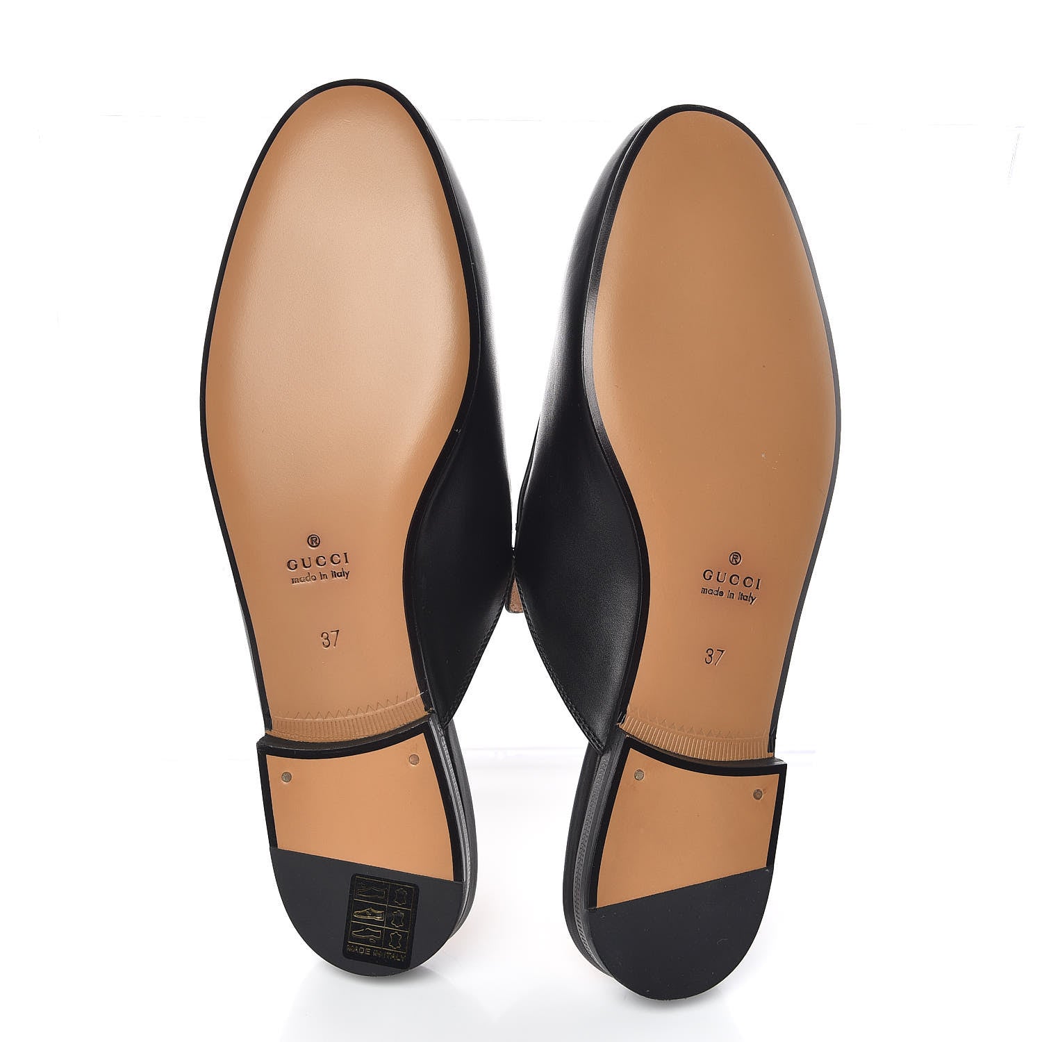 Gucci Calfskin Womens Princetown Slippers 37 Black 5 of 9