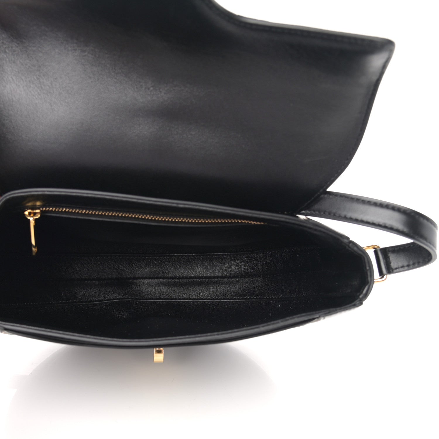Celine Satinated Calfskin Medium Besace 16 Black 4 of 16