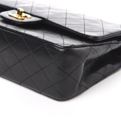 Chanel Lambskin Quilted Medium Double Flap Black 11 of 13