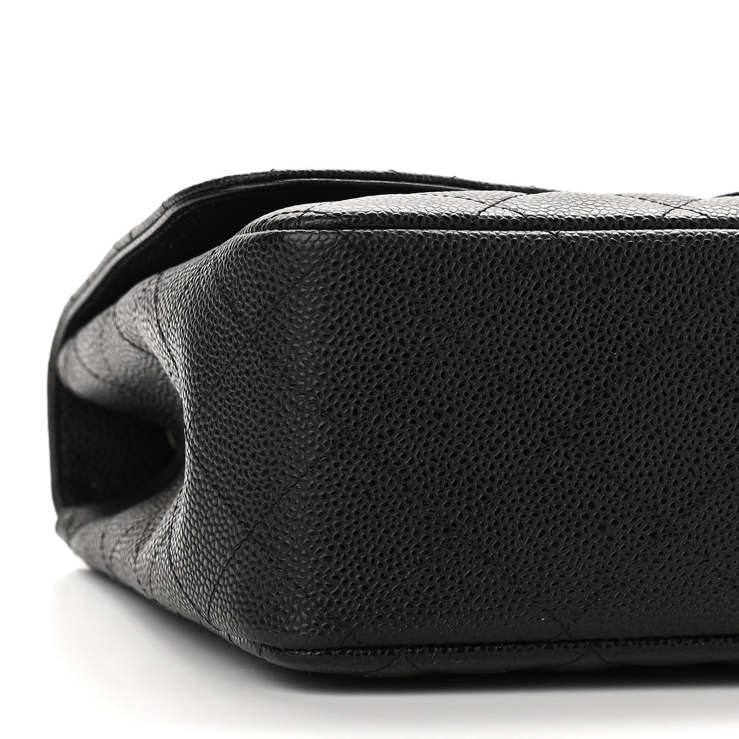 Caviar Quilted Jumbo Single Flap Black