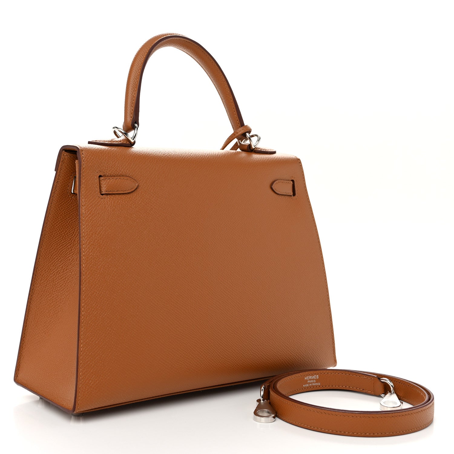 Hermes Epsom Verso Kelly Sellier 25 Caramel Jaune Ambre 3 of 13