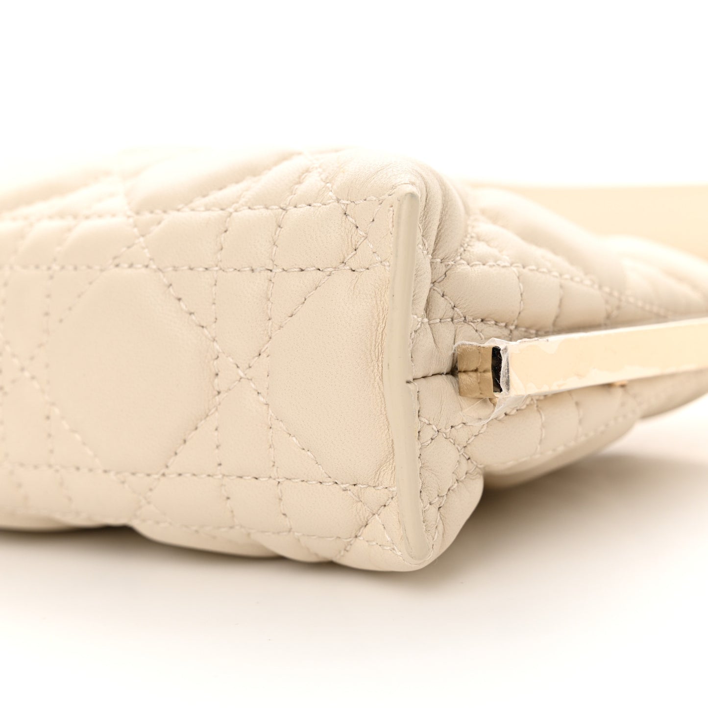 Lambskin Cannage Dior Club Bag Dusty Ivory