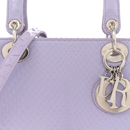 Christian Dior Snakeskin Medium Lady Dior Purple 8 of 13