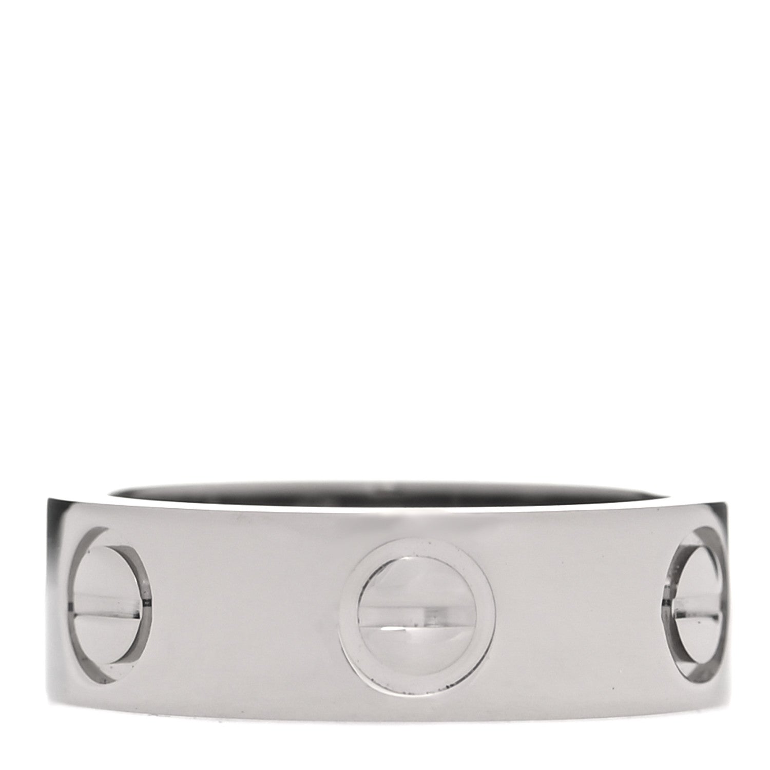 Cartier 18K White Gold 5.5mm LOVE Ring 47 4 1 of 4