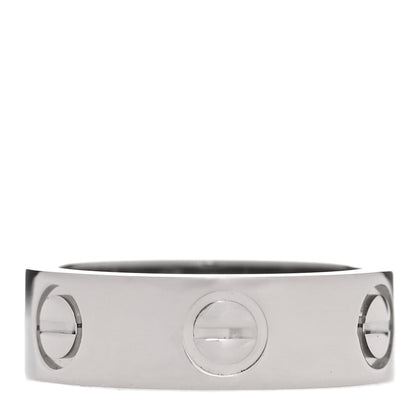 Cartier 18K White Gold 5.5mm LOVE Ring 47 4 1 of 4
