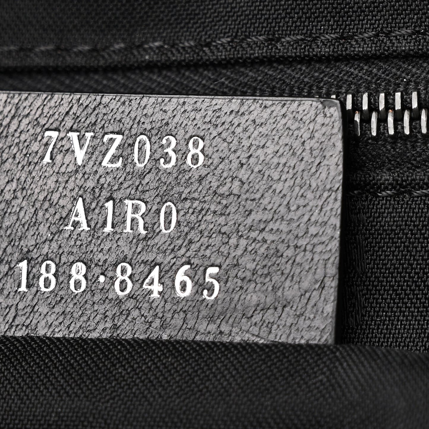 Nylon FF Embossed Backpack Black