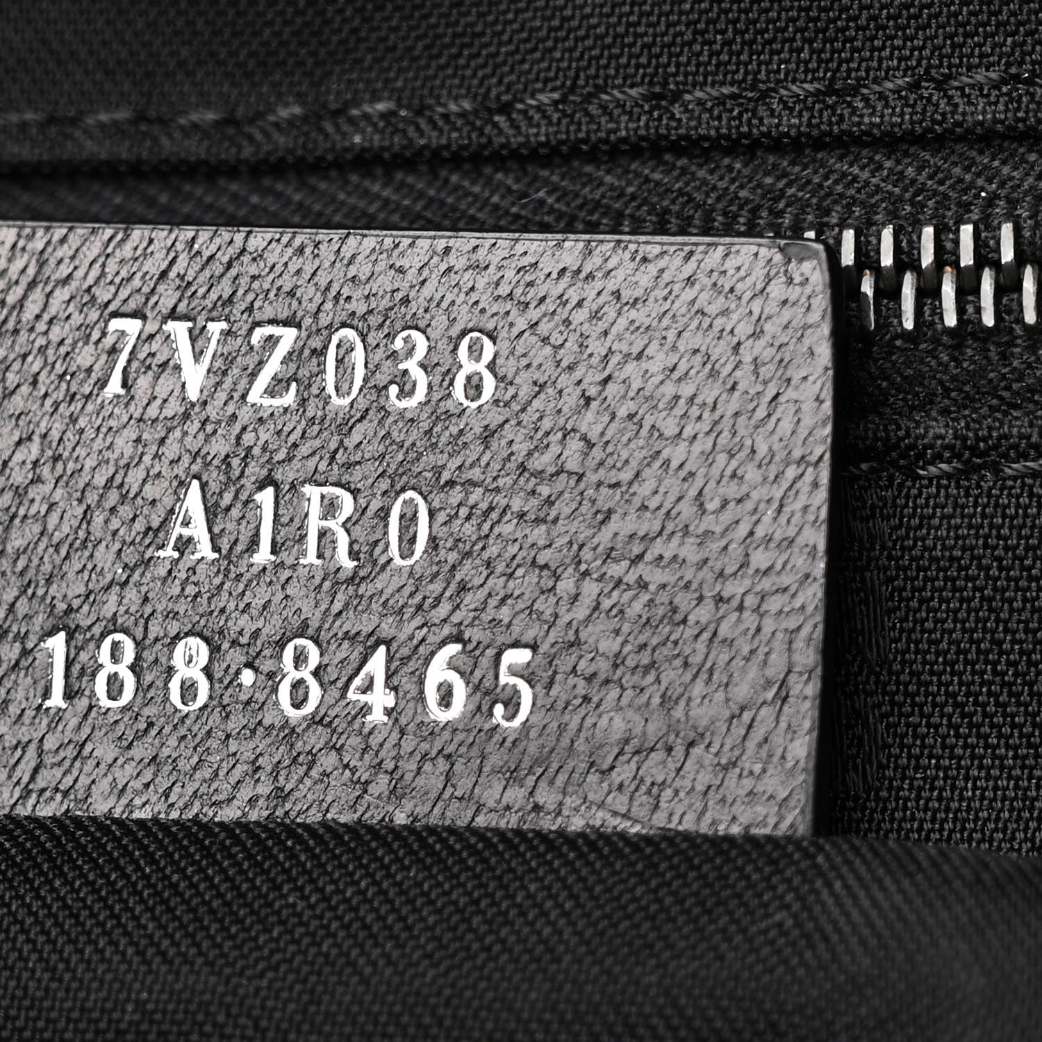 Fendi Nylon FF Embossed Backpack Black 7 of 13