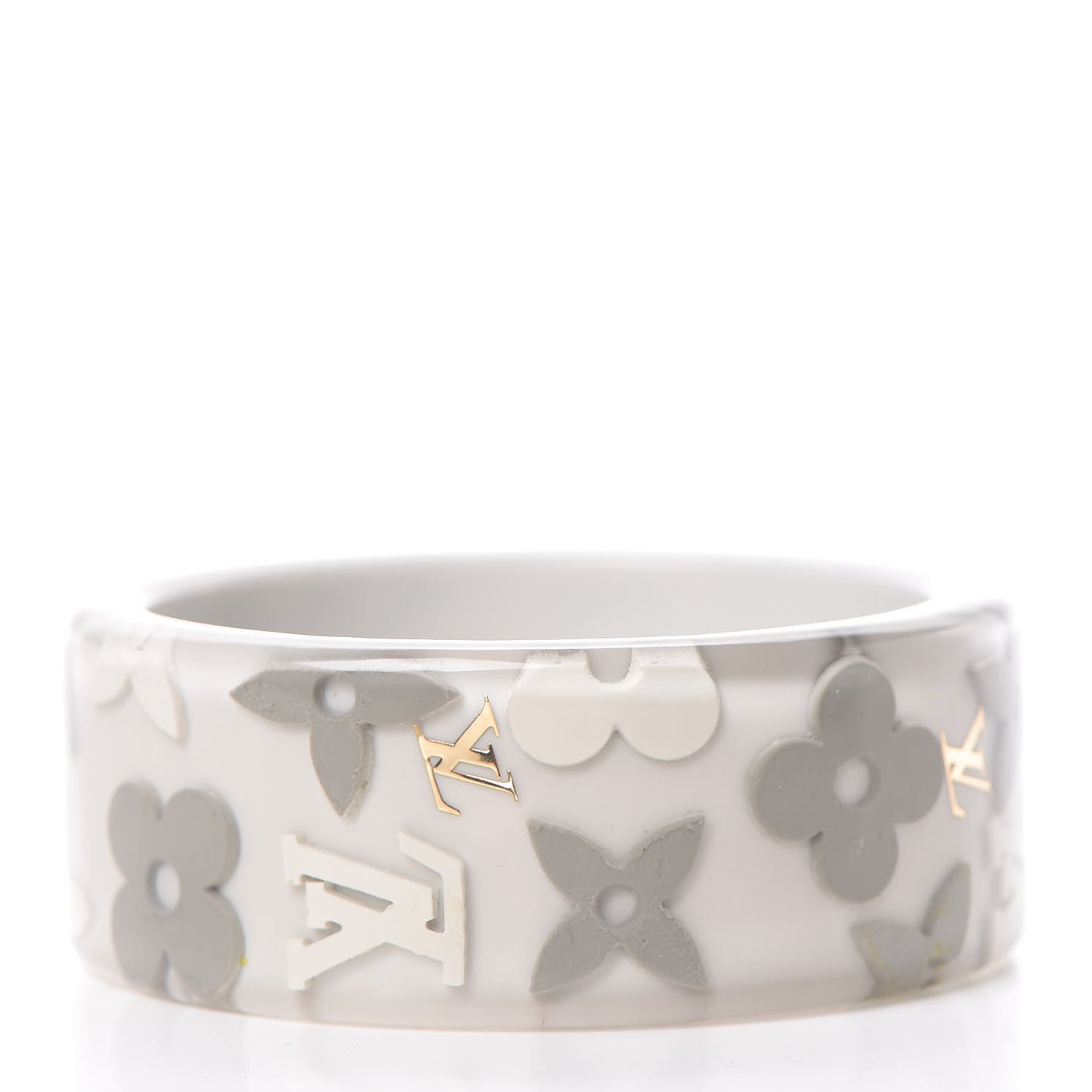 Resin Monogram Farandole Bracelet Grey