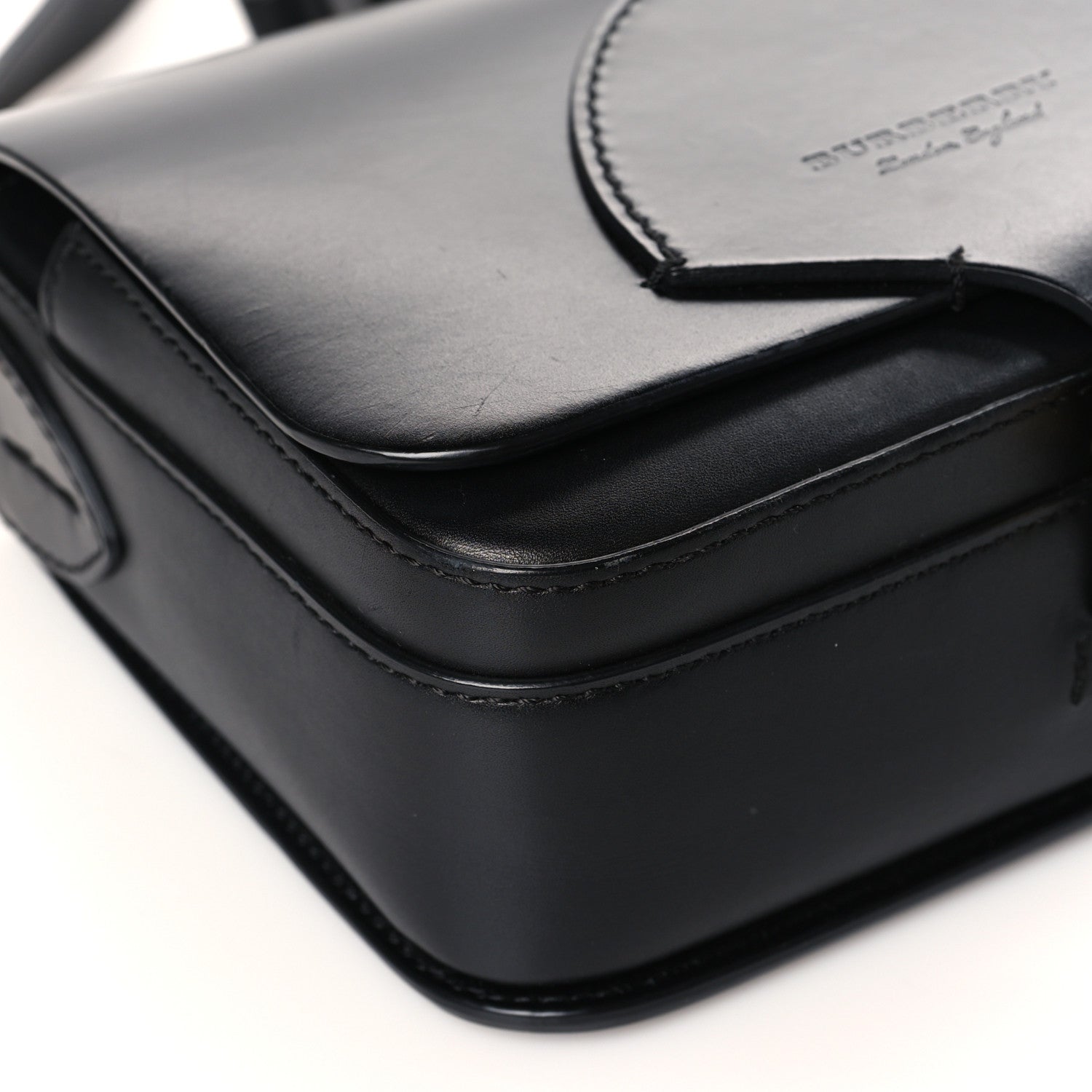 Burberry Smooth Calfskin Square Satchel Black 4 of 10