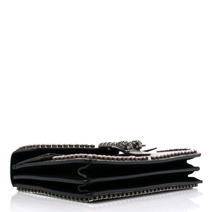 Gucci GG Supreme Monogram Crystal Medium Dionysus Shoulder Bag Black 4 of 11