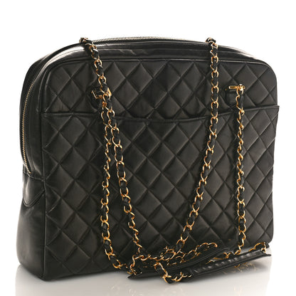 Chanel Lambskin Quilted Shoulder Bag Black 3 of 10