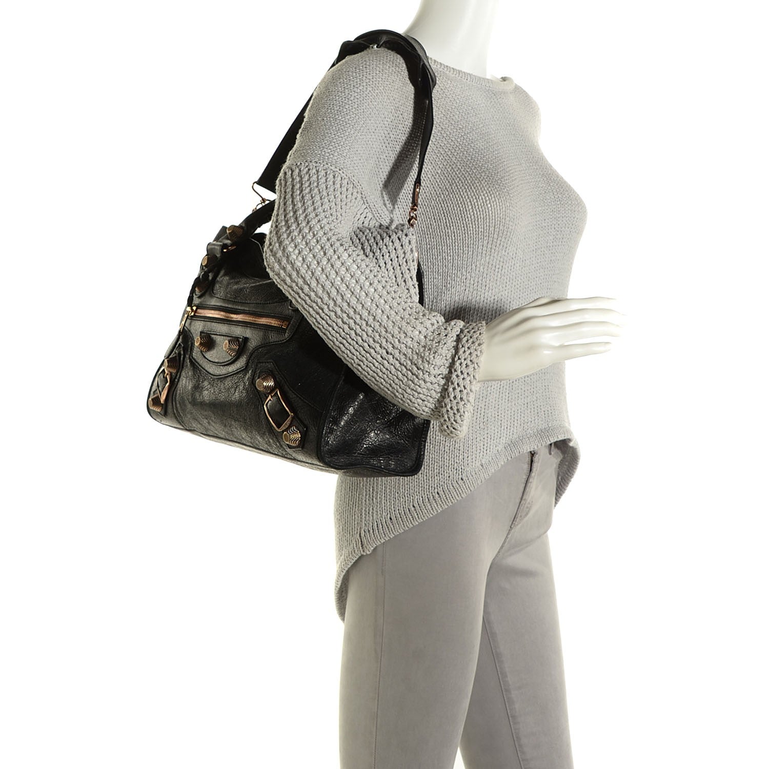 Balenciaga Agneau Giant 21 Rose Gold Hardware City Black 2 of 14