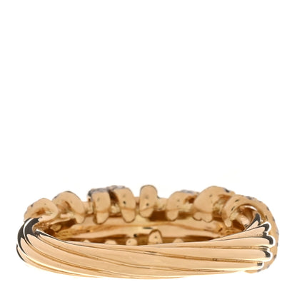 David Yurman 18K Yellow Gold Diamond Helena Ring 54 6.75 3 of 6