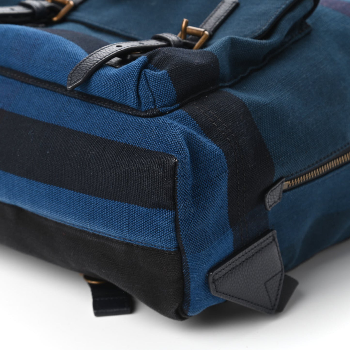 Overdyed Canvas Mega Check Small Brookdale Backpack Ultramarine Blue