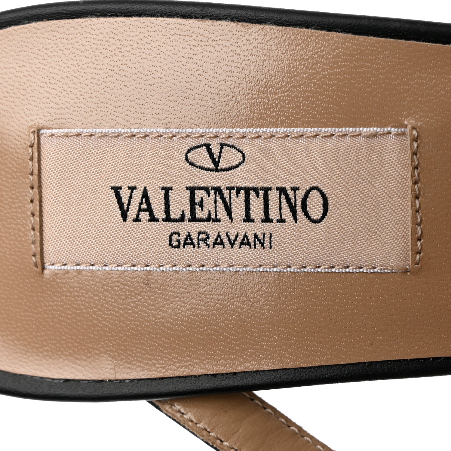 Valentino Garavani Pebbled Calfskin Rockstud Cross Strap 50mm Mules 39.5 Black 7 of 9