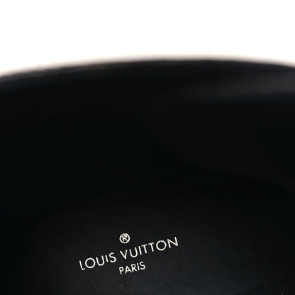 Louis Vuitton Calfskin Monogram Wonderland Flat Ranger Boots 40 Black 8 of 9