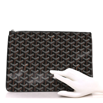Goyard Goyardine Senat Pochette MM Black 2 of 7