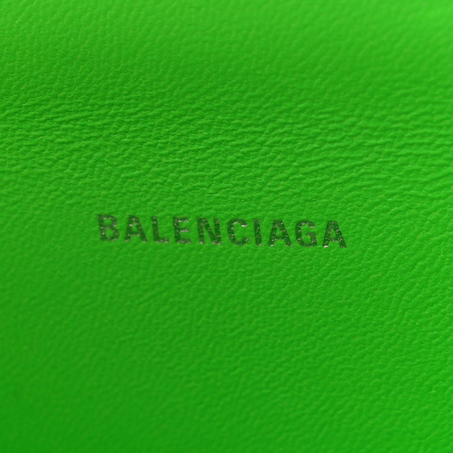 Balenciaga Shiny Box Calfskin Hourglass Top Handle Bag XS Acid Green 6 of 13