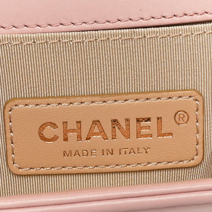 Chanel Lambskin Quilted Small Chain Around Boy Flap Pink 6 of 10