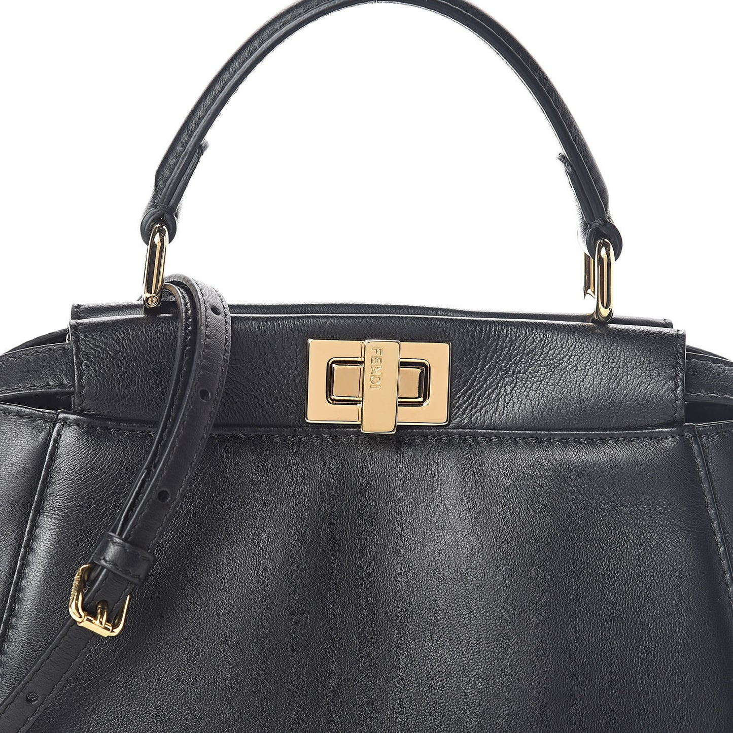 Nappa Mini Peekaboo Iconic Satchel Black