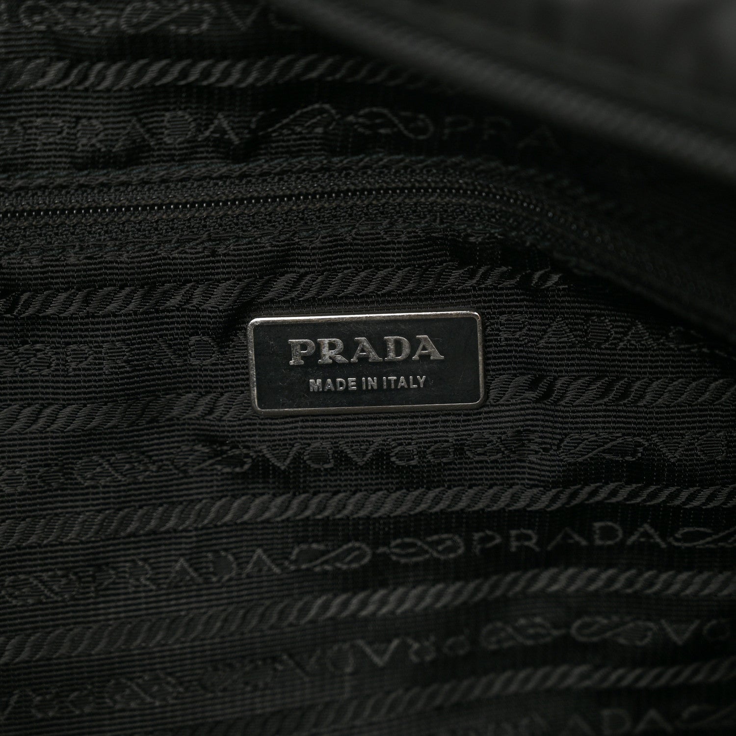 Prada Nylon Vela Flat Messenger Bag Black 7 of 10