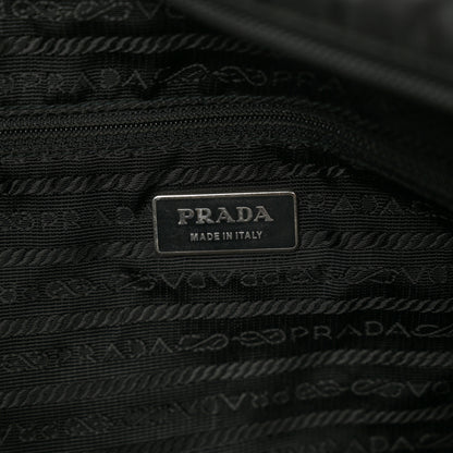 Prada Nylon Vela Flat Messenger Bag Black 7 of 10