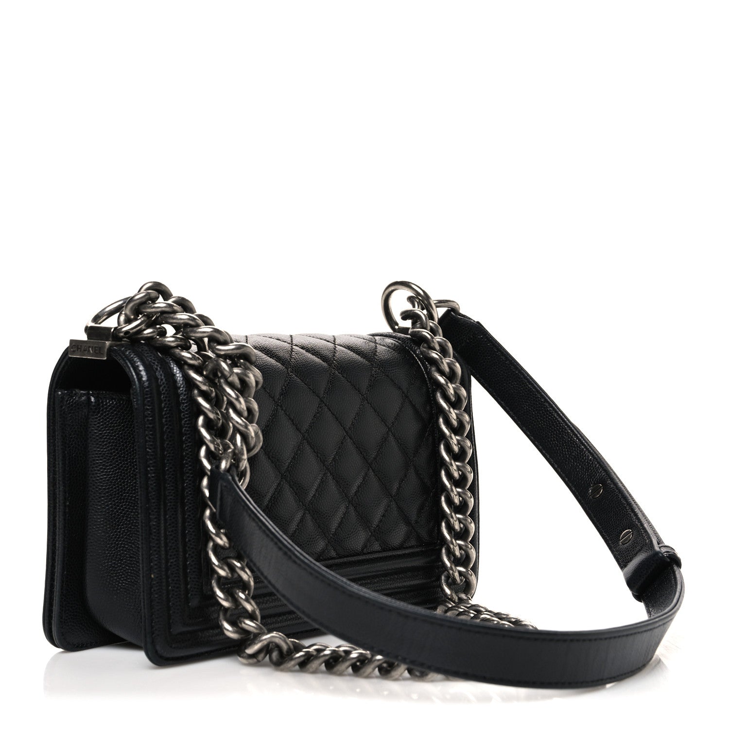 Chanel Caviar Quilted Small Boy Flap Black 3 of 10