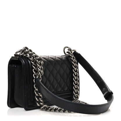 Chanel Caviar Quilted Small Boy Flap Black 3 of 10
