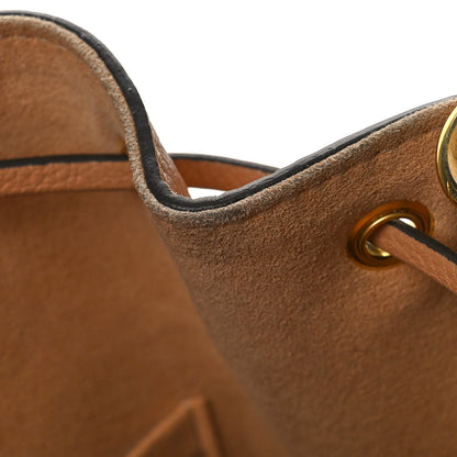 Louis Vuitton Calfskin Lockme Bucket MM Arizona Beige 9 of 11
