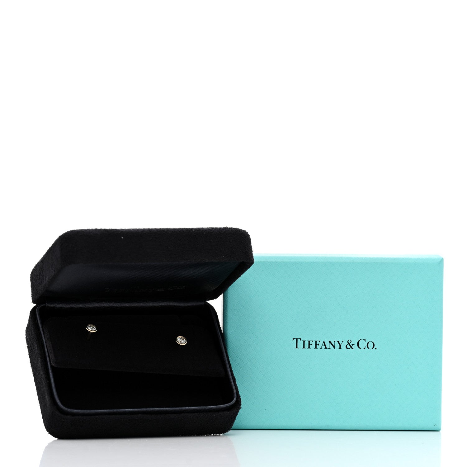 Tiffany 18K Yellow Gold Diamond .32ctw Elsa Peretti Diamonds By The Yard Earrings 5 of 5