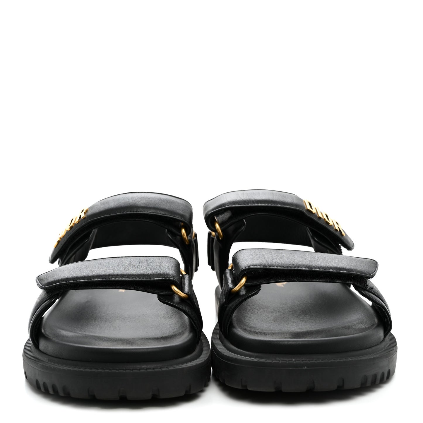 Lambskin Dioract 10mm Sandals 37 Black