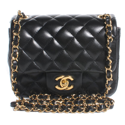 Chanel Lambskin Square Quilted Mini Flap Black 1 of 7
