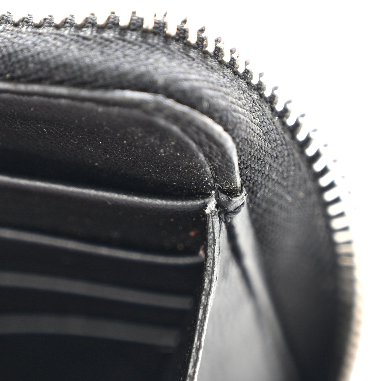 Givenchy Calfskin Logo Star Embossed Zip Around Wallet Black 17 of 19