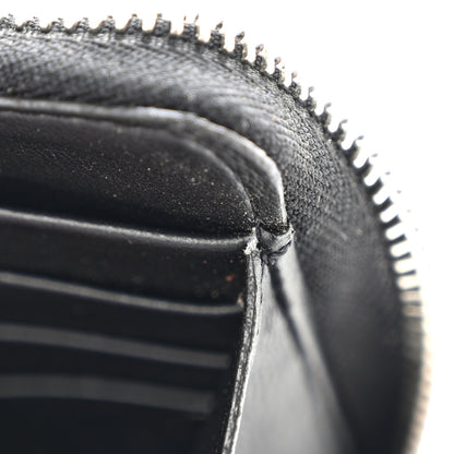 Givenchy Calfskin Logo Star Embossed Zip Around Wallet Black 17 of 19