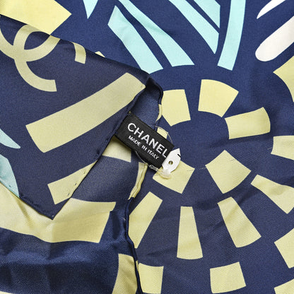 Chanel Silk CC Logo Scarf Multicolor 3 of 3