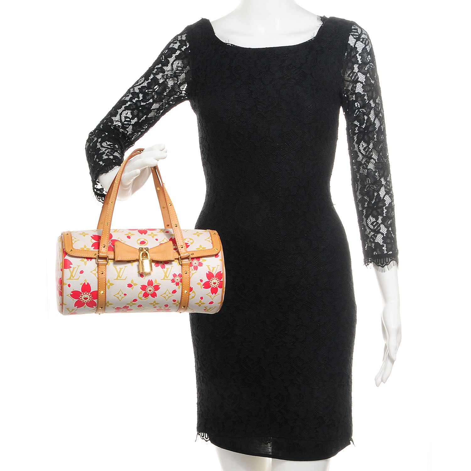 Louis Vuitton Monogram Cherry Blossom Papillon Red Creme 2 of 7