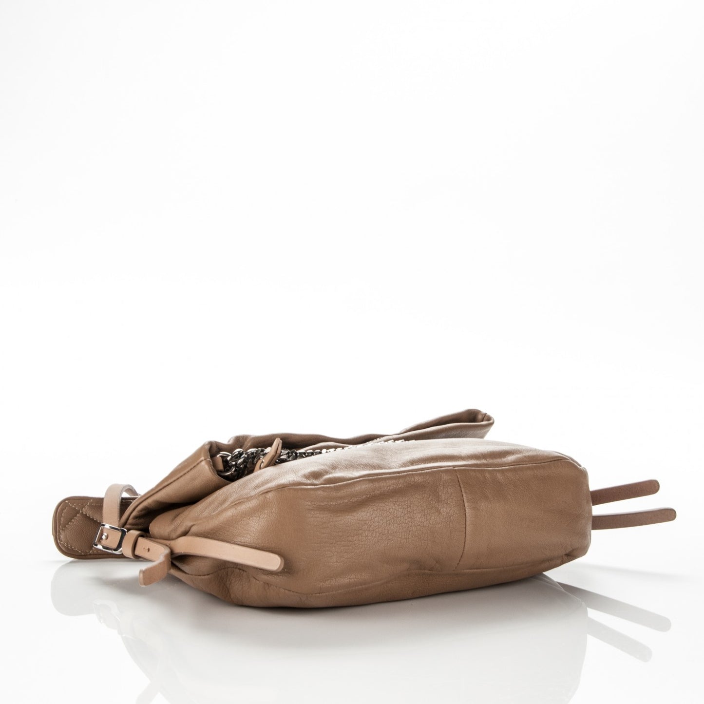 Lambskin Small Biker Hobo Buff