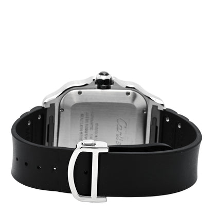 Cartier Stainless Steel Rubber 40mm Santos 100 Chronograph Automatic Watch Black 3 of 5
