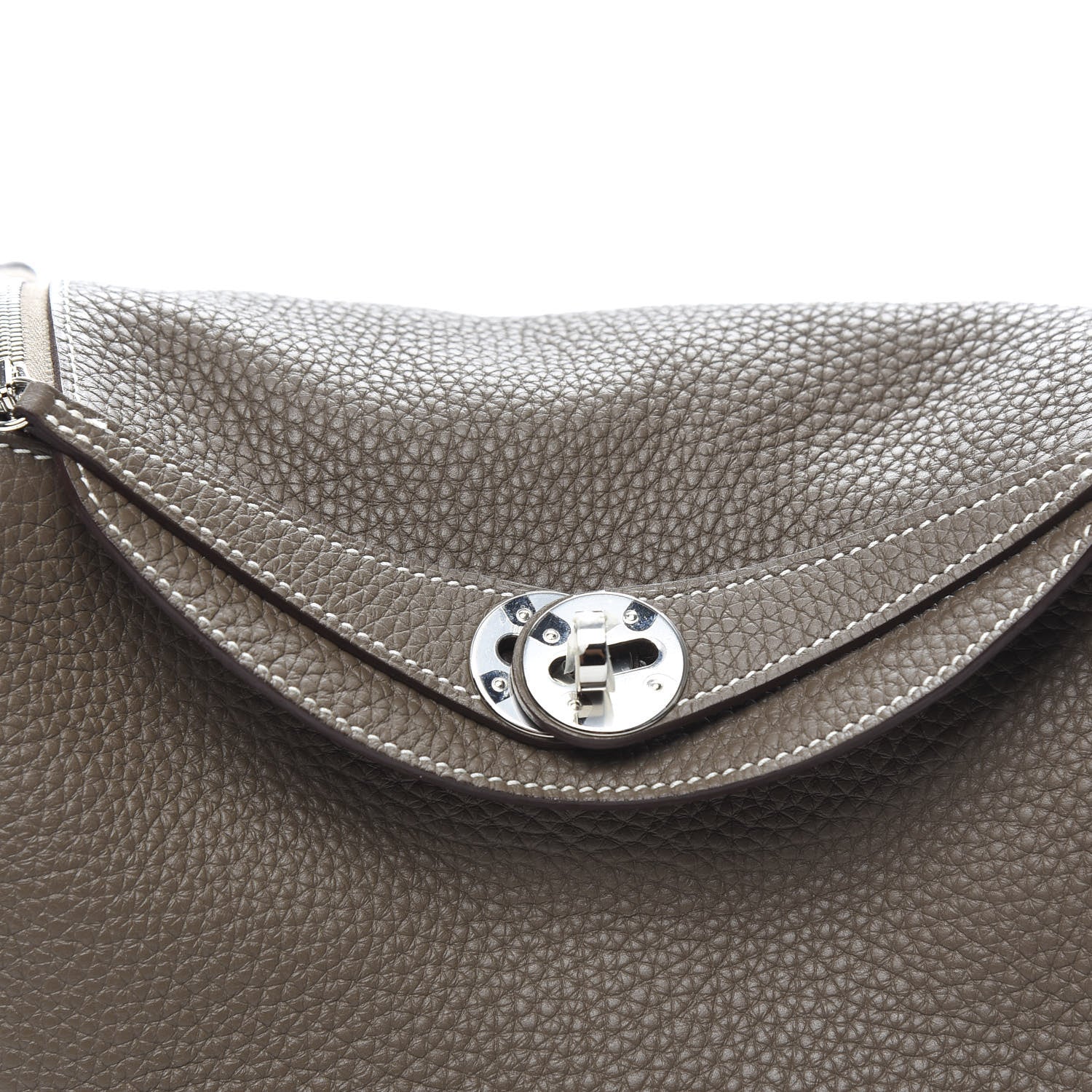 Hermes Taurillon Clemence Lindy 26 Etoupe 10 of 10
