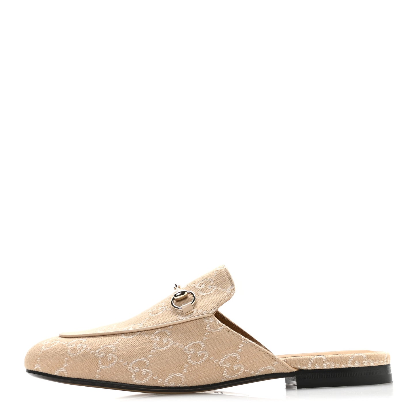 Summer Denim GG Malaga Kid Womens Princetown Slippers 40.5 Souffle Rose