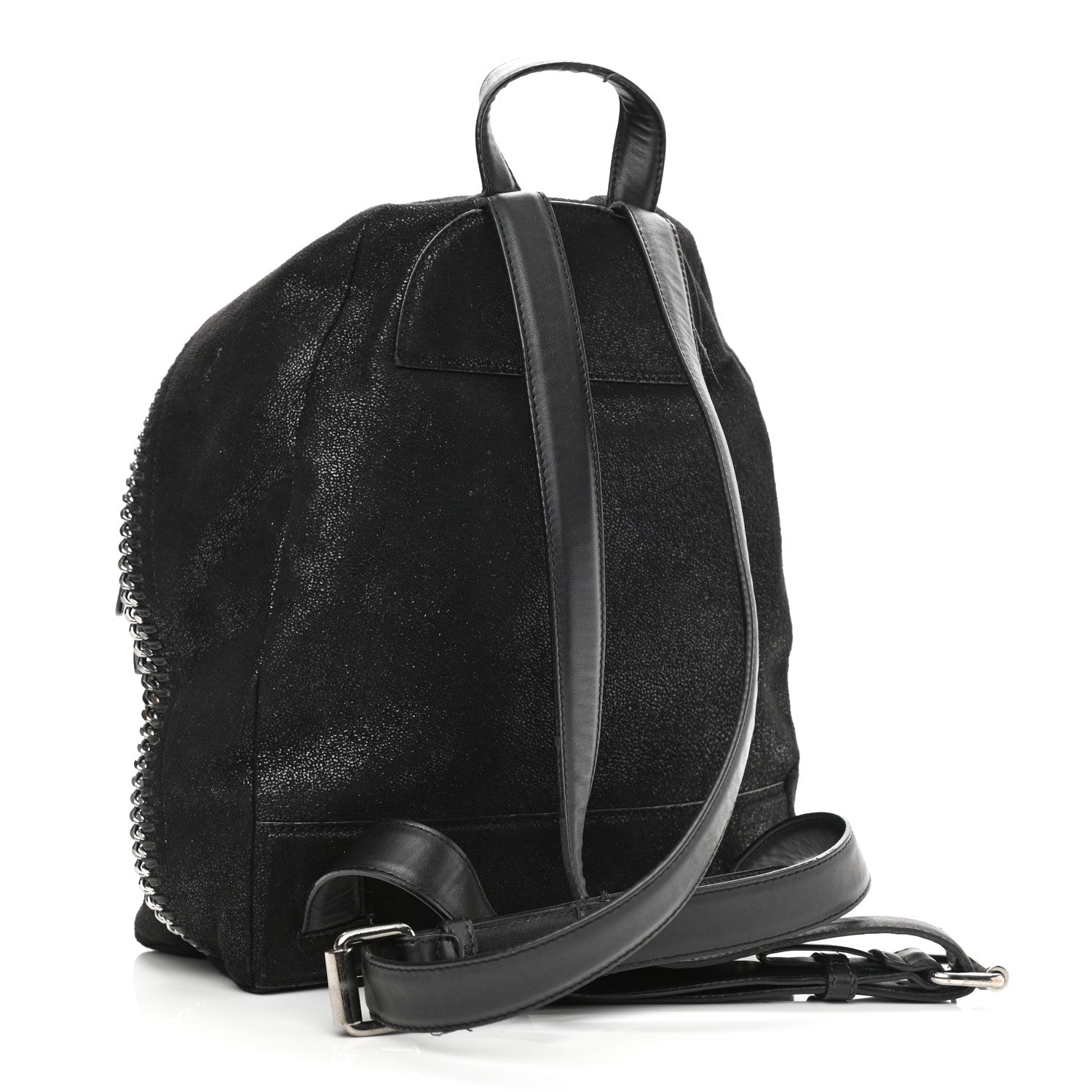 Stella McCartney Shaggy Deer Small Falabella Backpack Black 3 of 16