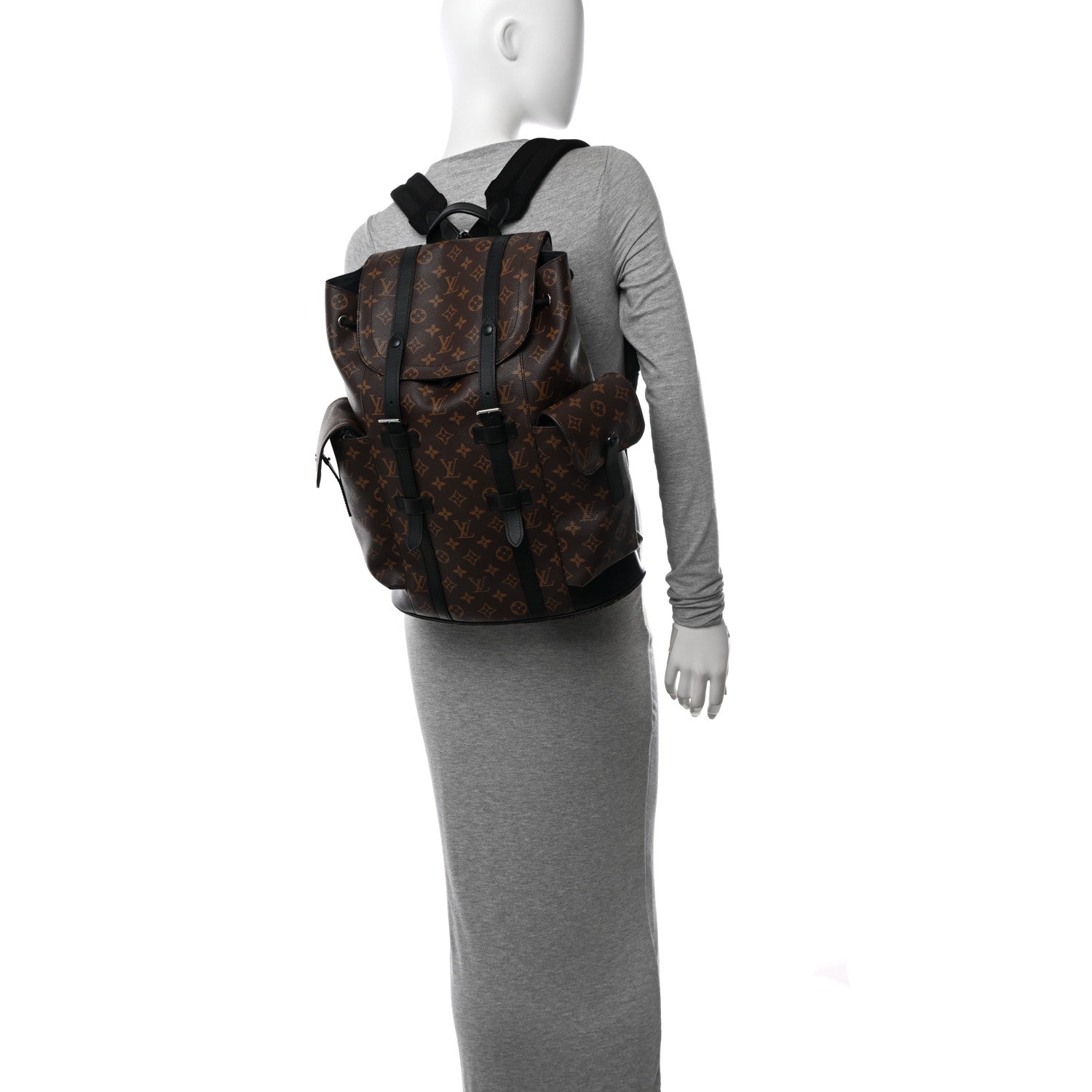 Louis Vuitton Monogram Macassar Christopher PM Backpack 2 of 12