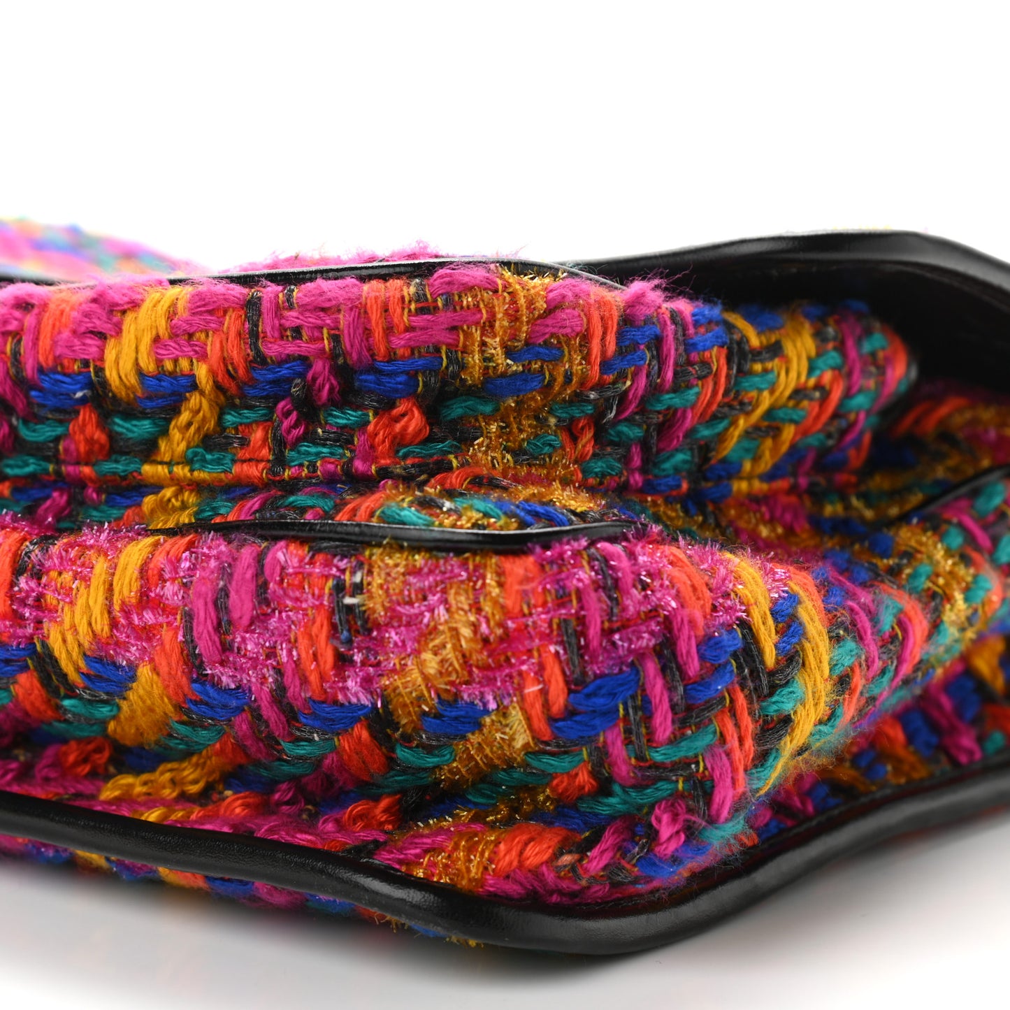 Tweed Calfskin Matelasse Monogram Medium Niki Chain Satchel Multicolor