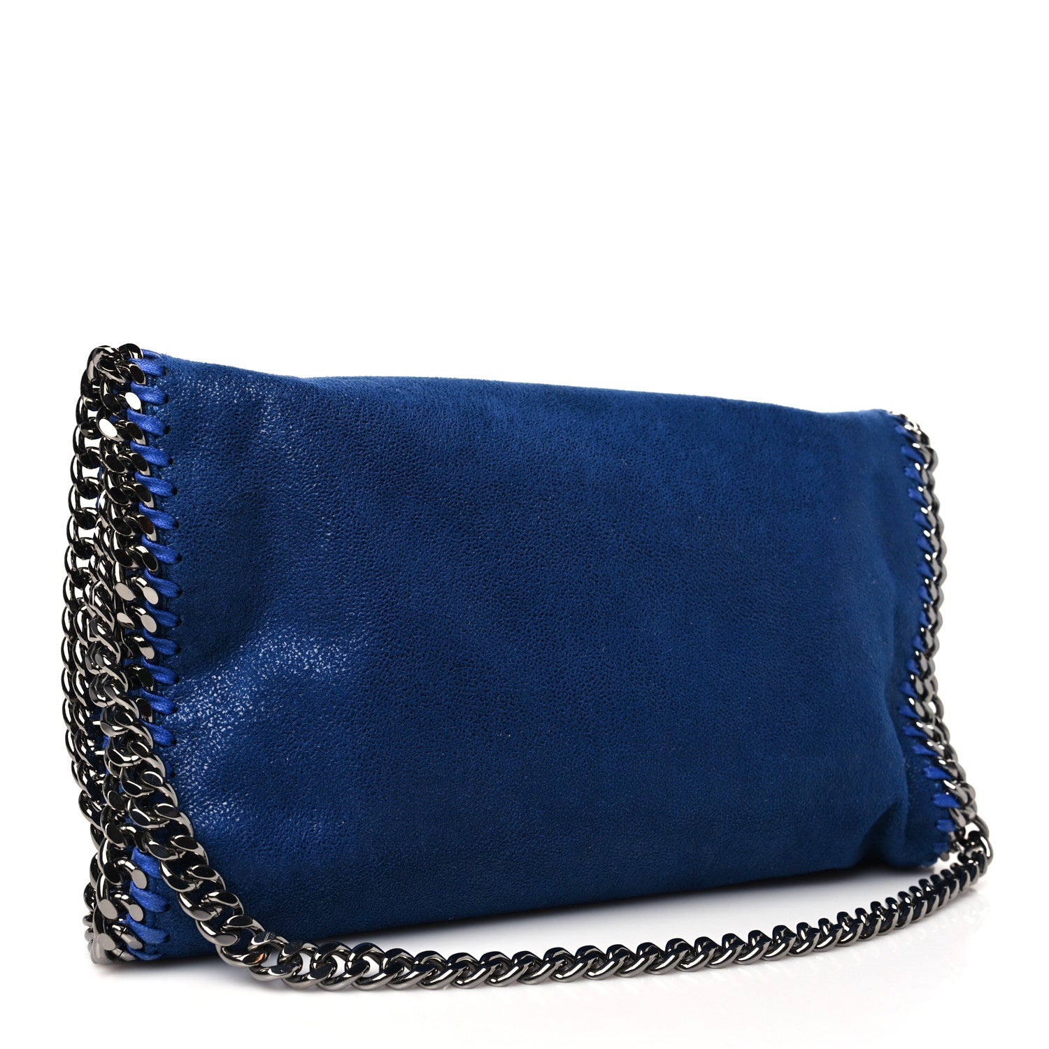 Stella McCartney Shaggy Deer Falabella Crossbody Clutch Blue 3 of 10