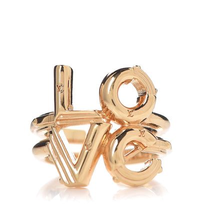 Louis Vuitton LV and Me Love Ring M Gold 1 of 6