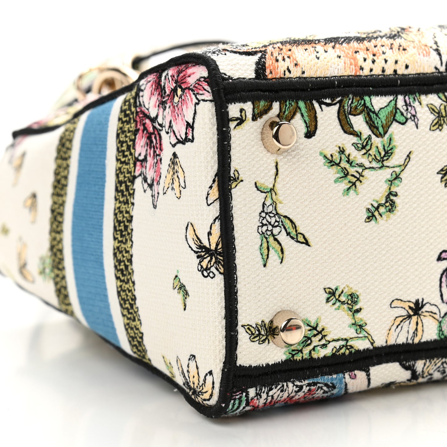 Canvas D-Constellation Embroidered Medium Lady D-Lite Latte Multicolor