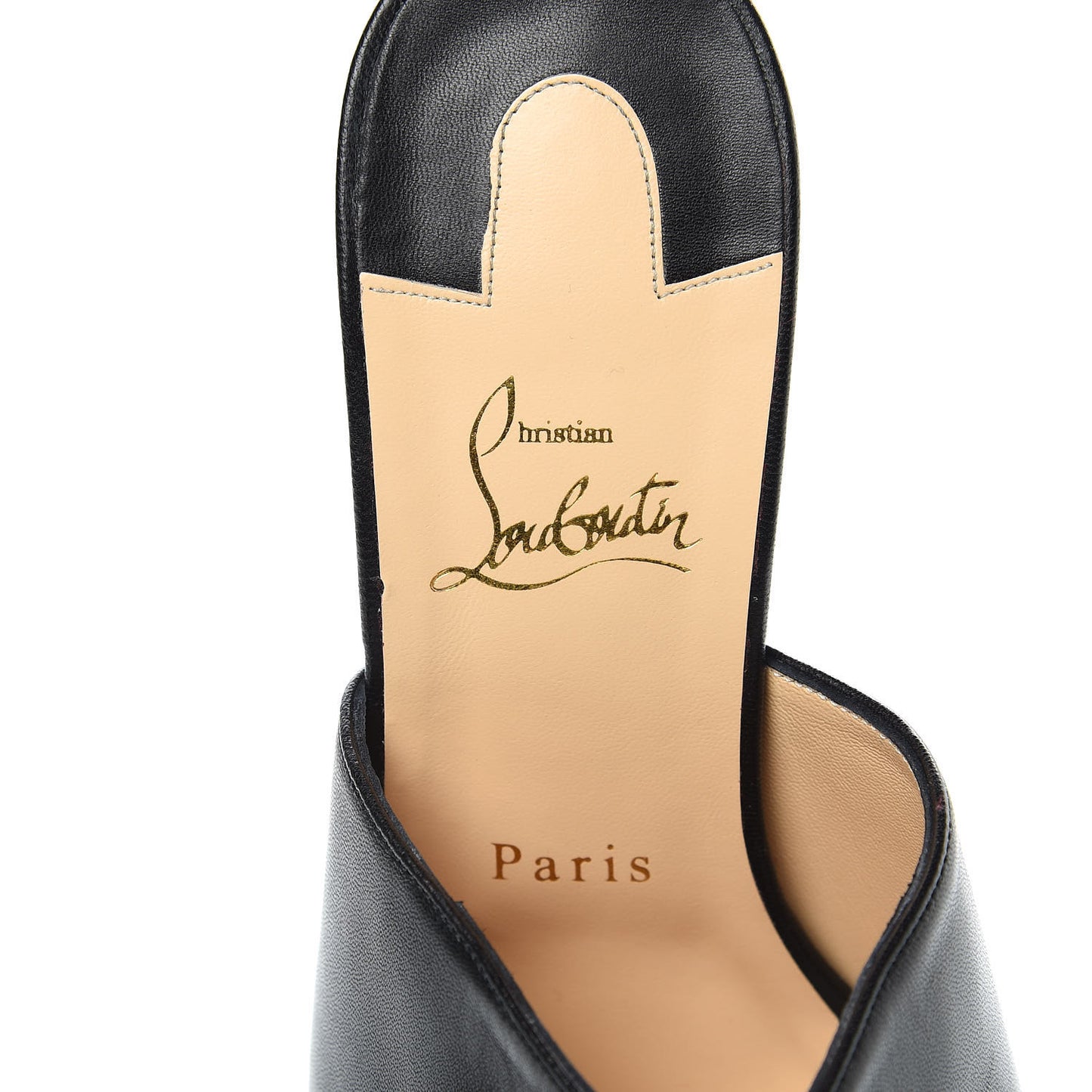 Nappa Pigamule 100 Slide Sandals 40 Black
